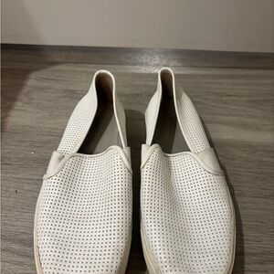 Vince White Slip-On Shoes